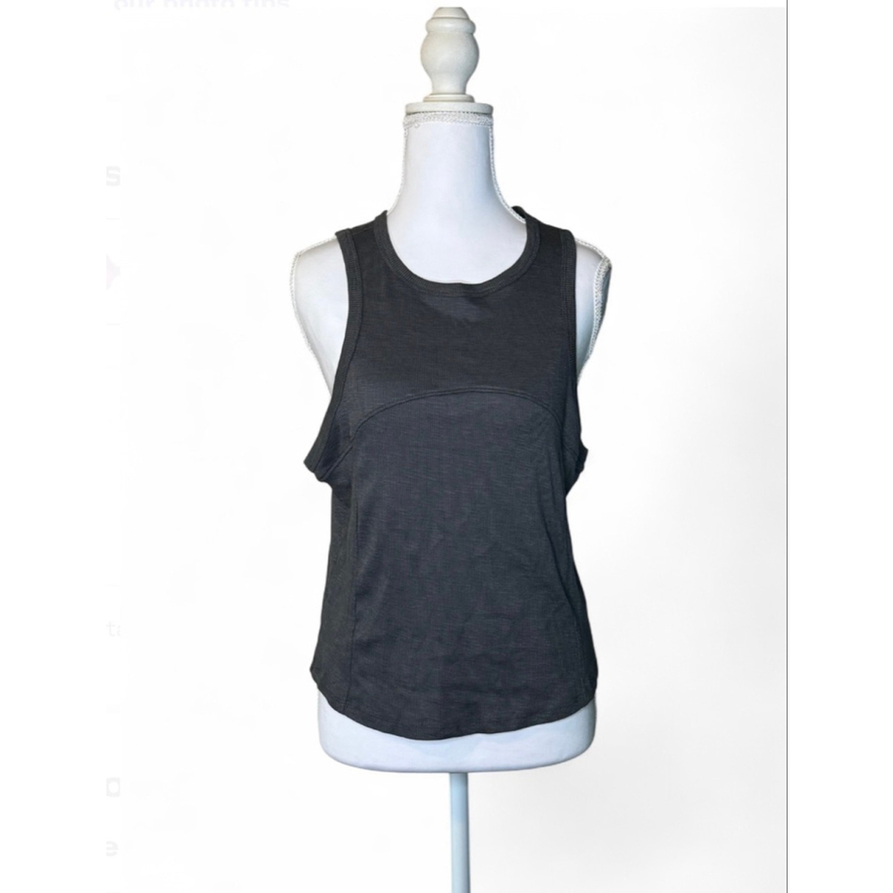 Elodie Structured Seam Ribbed Tank Top – Gray – XL – New With Tags